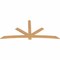 Ekena Millwork Alberta Timber Gable Bracket, Western Red Cedar, 108"W x 49"H x 1 1/2"D x 5 1/2"F, 11/12 Pitch GBW108X49X0206ALB00SWR - alternate 2